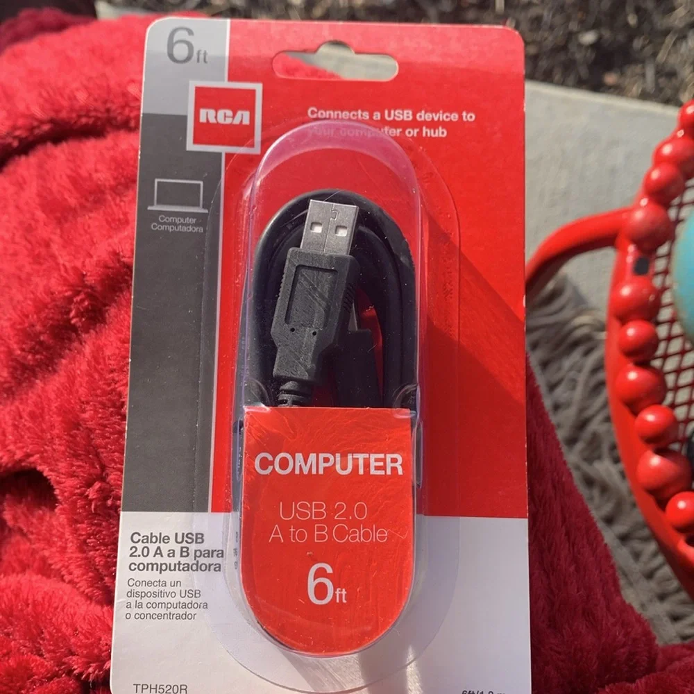rca 6 ft computer cable usb. Speeds up to 40 times faster than older versions.